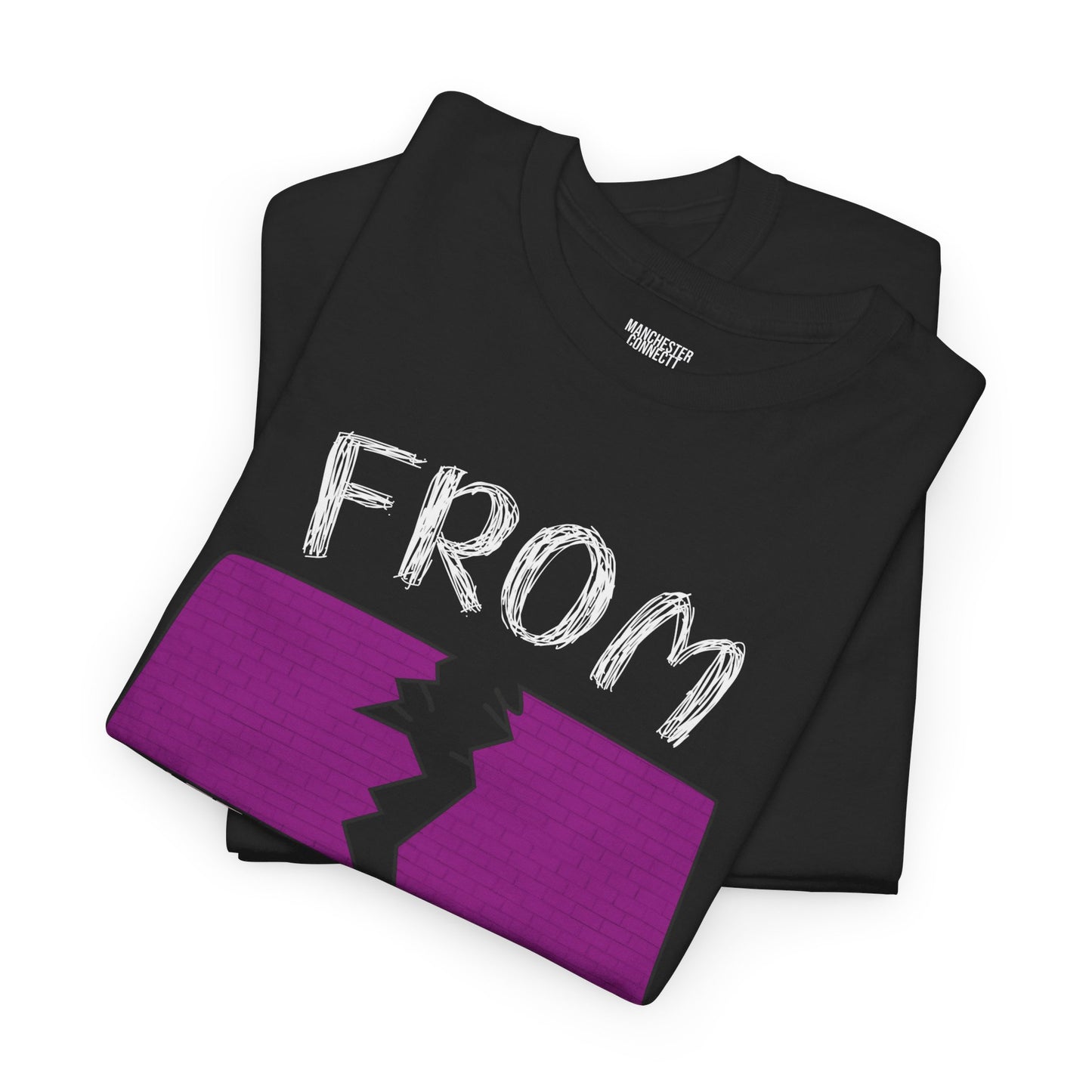 Broken Homes Black & Purple Unisex Heavy Cotton Tee